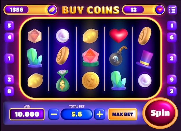 Slot game paytable